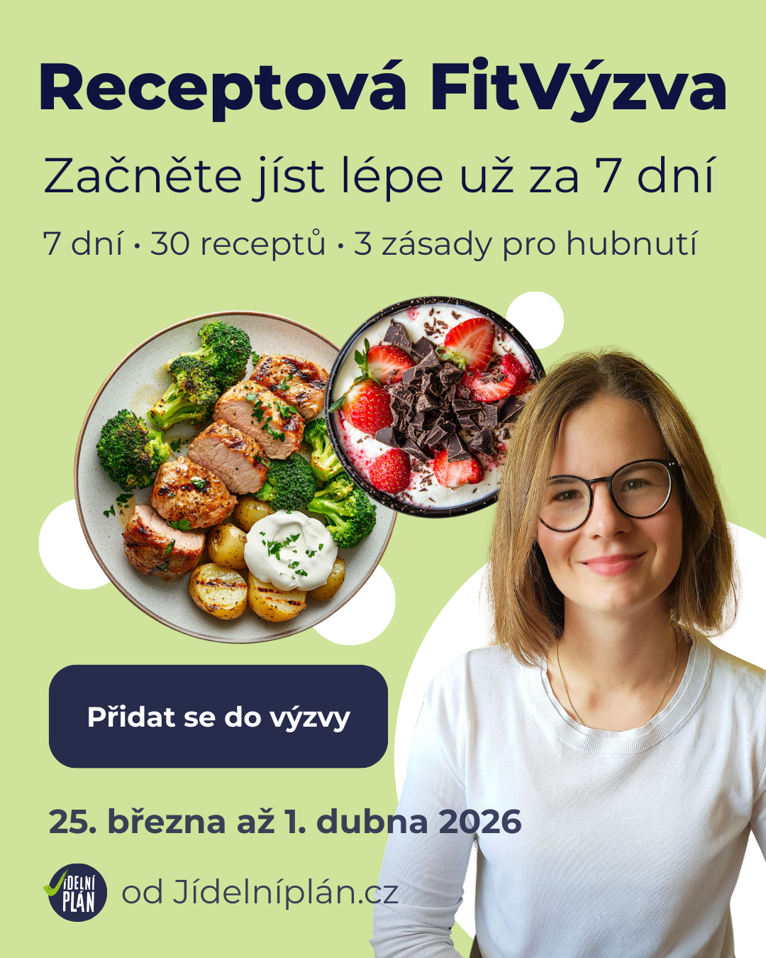 Receptová FitVýzva – Jídelní plán, průvodce za zdravějším já